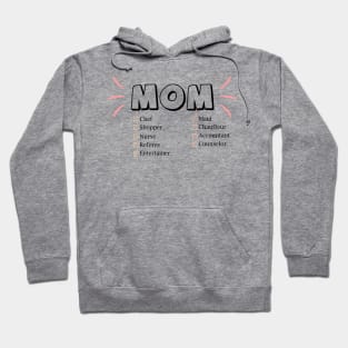 Mom funny checklist definition - Happy Mothers Day Gift - Gift for mom Hoodie